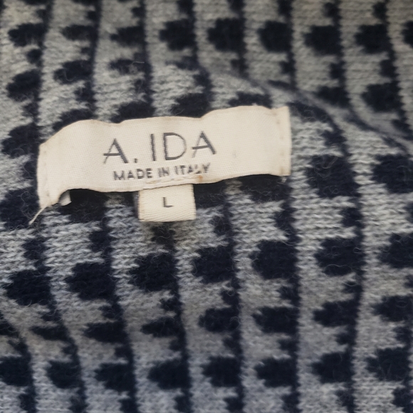 A. IDA houndstooth sweater wrap cardigan - Picture 7 of 8